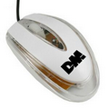 White Light Up Optical Mouse with Multicolor LED